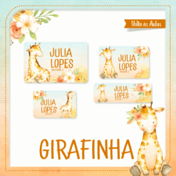 Kit Etiquetas Girafinha