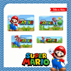 Kit Etiquetas Escolares Mario Bros