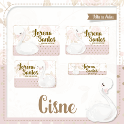 Kit Etiquetas Escolares Cisne