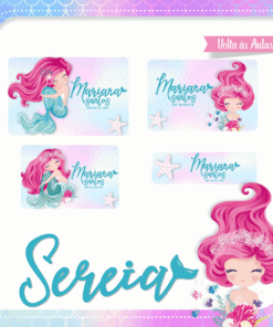 Kit Etiquetas Sereia