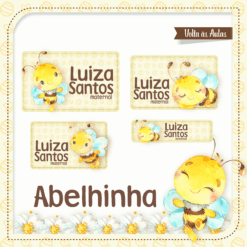 Kit Etiquetas Escolares Abelinha