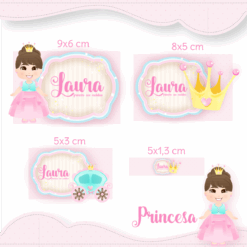 Kit Etiquetas Princesa