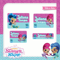 Kit Etiquetas Shimmer e Shine
