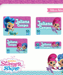 Kit Etiquetas Shimmer e Shine