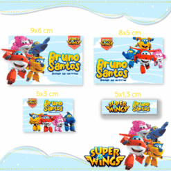Kit Etiquetas Super Wings
