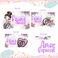 Kit Etiquetas Escolares Amor Especial Menina