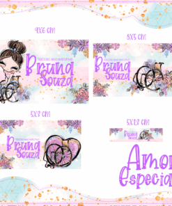 Kit Etiquetas Escolares Amor Especial Menina