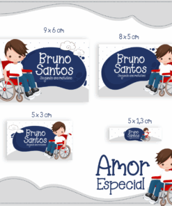 Kit Etiquetas Escolares Amor Especial Menino