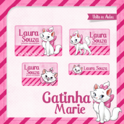 Kit Etiquetas Gatinha Marie