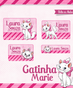 Kit Etiquetas Gatinha Marie