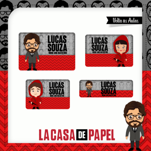 Kit Etiquetas La Casa de Papel