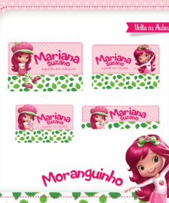 Kit Etiquetas Moranguinho