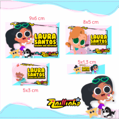 Kit Etiquetas Escolares Anitinha