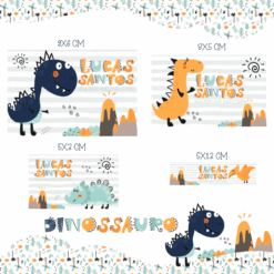 Kit Etiquetas Escolares Dino Baby