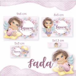 Kit Etiquetas Escolares Fadas