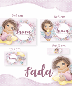 Kit Etiquetas Escolares Fadas