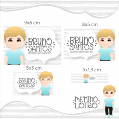 Kit Etiquetas Escolares Meninho