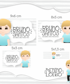 Kit Etiquetas Escolares Meninho