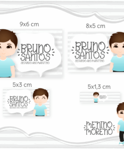 Kit Etiquetas Escolares Meninho
