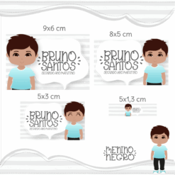 Kit Etiquetas Escolares Meninho