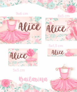 Kit Etiquetas Escolares Balairina