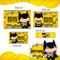 Kit Etiquetas Escolares Batman