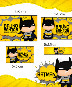 Kit Etiquetas Escolares Batman
