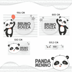 Kit Etiquetas Panda