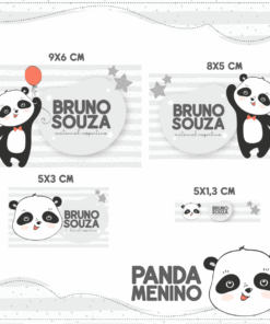 Kit Etiquetas Panda