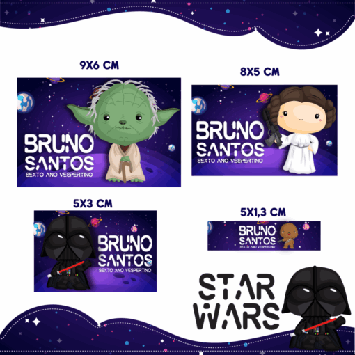Kit Etiquetas Star Wars