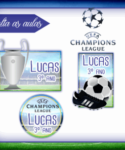 Kit Etiquetas Escolares Champions League