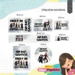 Kit Etiquetas Free fire