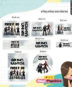 Kit Etiquetas Free fire
