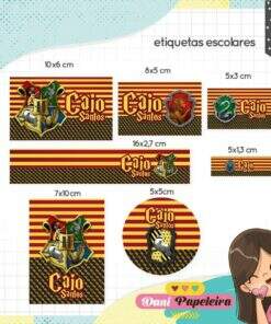 Kit Etiquetas Harry Potter