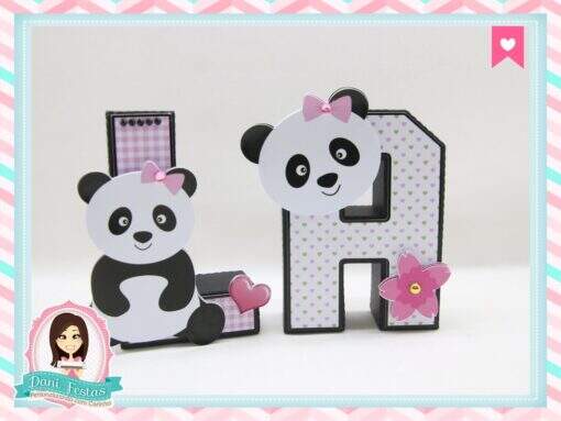 Letras 3d Panda