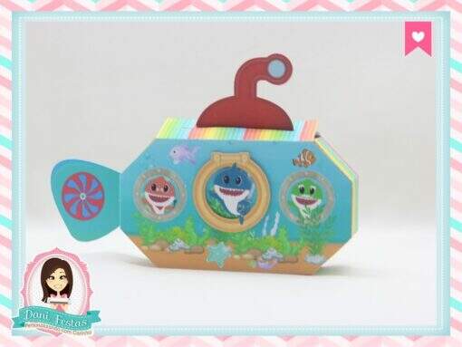 Caixa Submarino Baby Shark - Imagem 3