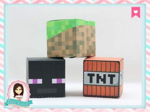 Caixa Quadradinha Minecraft