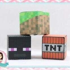Alternative view of Caixa Quadradinha Minecraft