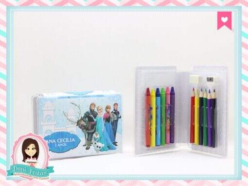 Estojo 18 Peças Personalizado Frozen