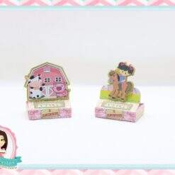 Porta Bis Duplo Fazendinha Rosa