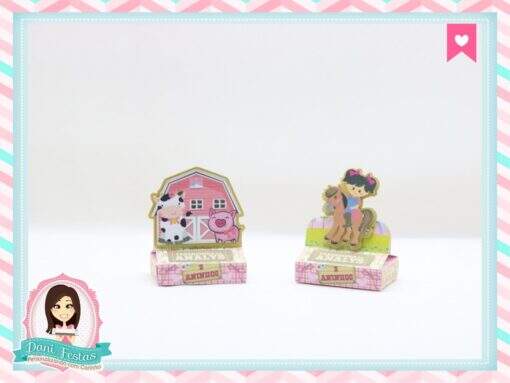Porta Bis Duplo Fazendinha Rosa - Imagem 2