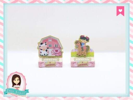 Porta Bis Duplo Fazendinha Rosa - Imagem 3