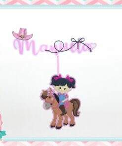 Topo de Bolo Fazendinha Rosa