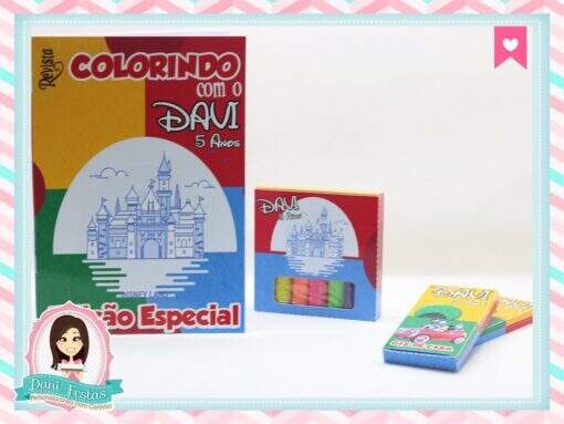 Kit de Colorir com Massinha Turma do Mickey