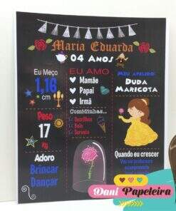 Chalkboard 20x25 Bela Adormecida