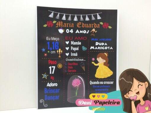 Chalkboard 20x25 Bela Adormecida