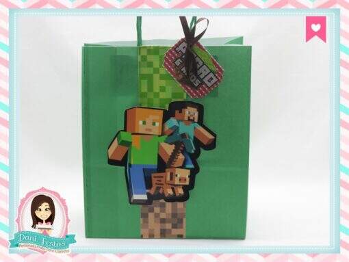 Sacola Personalizada Minecraft - Imagem 2