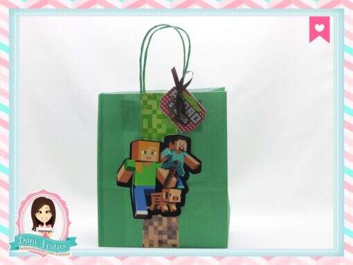 Sacola Personalizada Minecraft