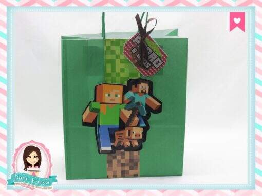 Sacola Personalizada Minecraft - Imagem 3