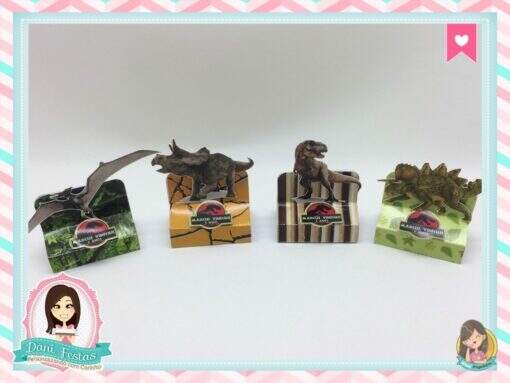 Caixa Para Bis Duplo  Dinossauros